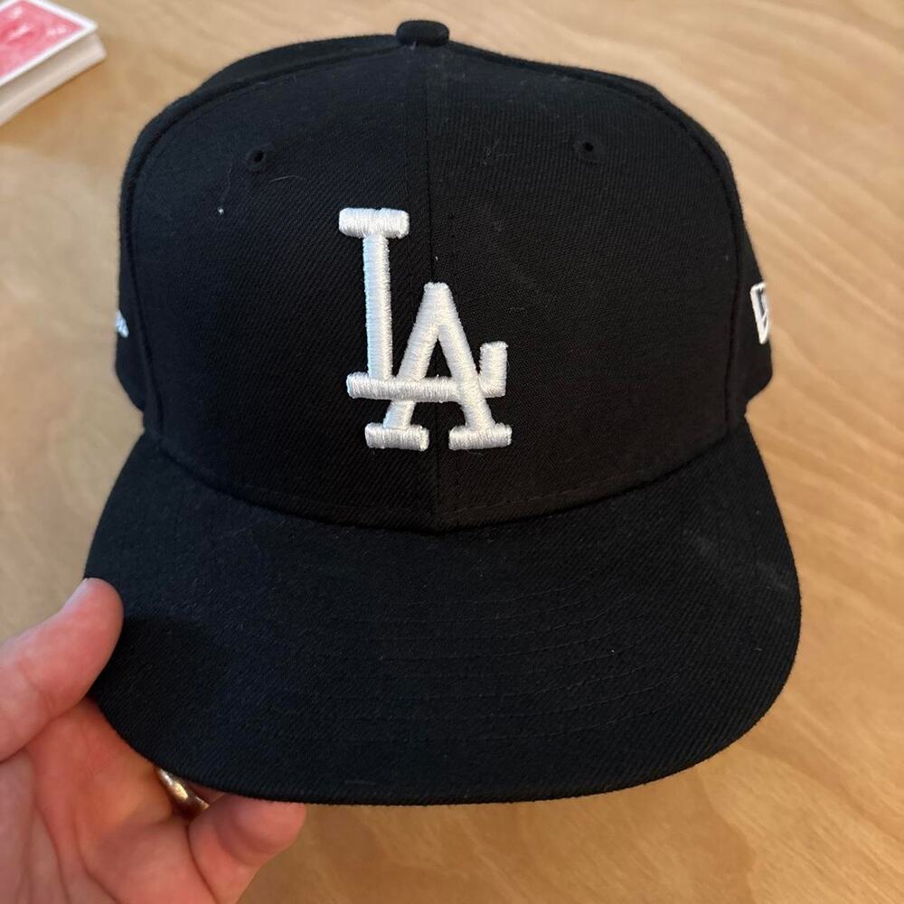 New era black la dodgers